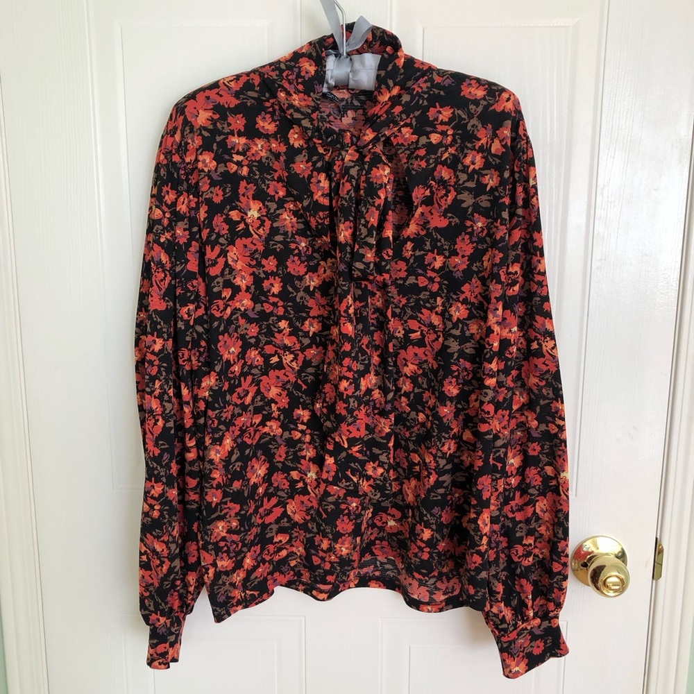 Floral Long Sleeve Blouse ZARA BLOUSE